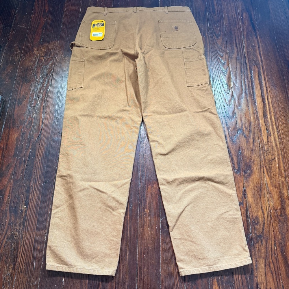 Carhartt B11 Pants Mens 44x36 Brown Loose Fit Washed Duck Utility Work BN0011-M